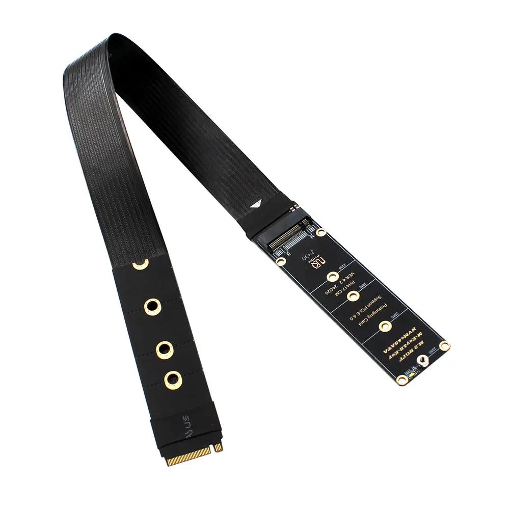 M.2 NVMe SSD Extension Cable Support PCle4.0 M.2 SSD PCI-Express 4.0 X4 M Key Extender for M.2 2230 2242 2260 2280 SSD