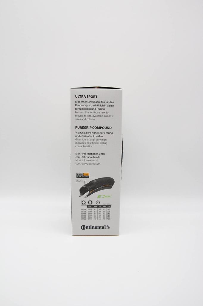Continental Ultra Sport 3 700x23C FB Ultra Sport 3 Clincher Road Tire 1 Piece Black-Black [Used]