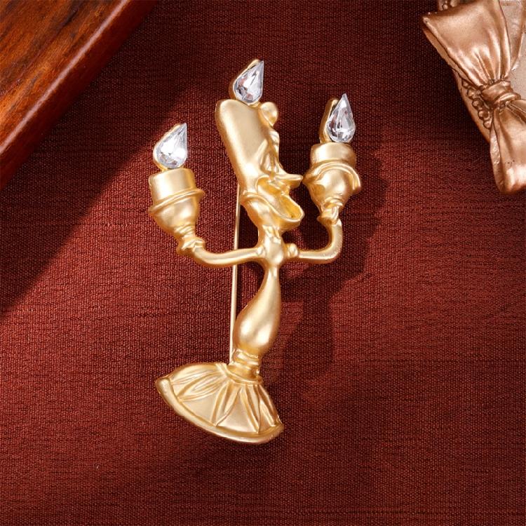 Broche Portalámparas Tale Lumiere Joyería de Aleación Resistente Con Acento Esmaltado Para Ocasiones Especiales