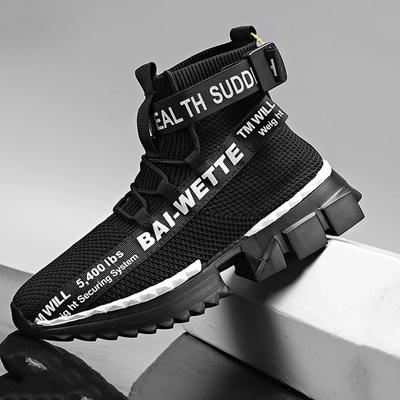 Fashion Outdoor Men Sneakers Socks Shoes Light Large Size Casual Shoes Cool Fashion Sports Personality Design Comfortable