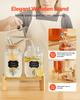 Drink Dispenser 3.8L Beverage Dispenser for Parties Glass with Stand 2PCS