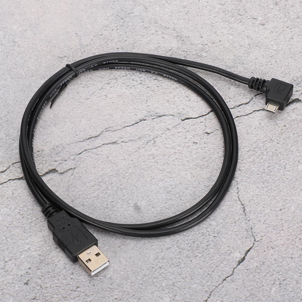 C0402 1M Right Angle Micro USB to USB Connecting Cable for Data Transmission Charging