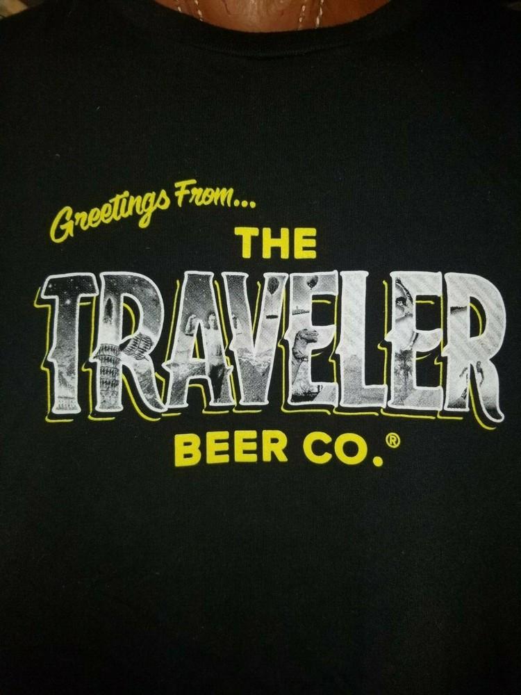 Футболка The Traveler Beer Company Greetings Black 2XL, Берлингтон VT, Унисекс XXXXL