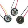 2pcs 1156 1157 Bulb Socket BAY15D Lamp Holder P21/5W Adapter Base Connector For Brake Light Plastic Car Accessories
