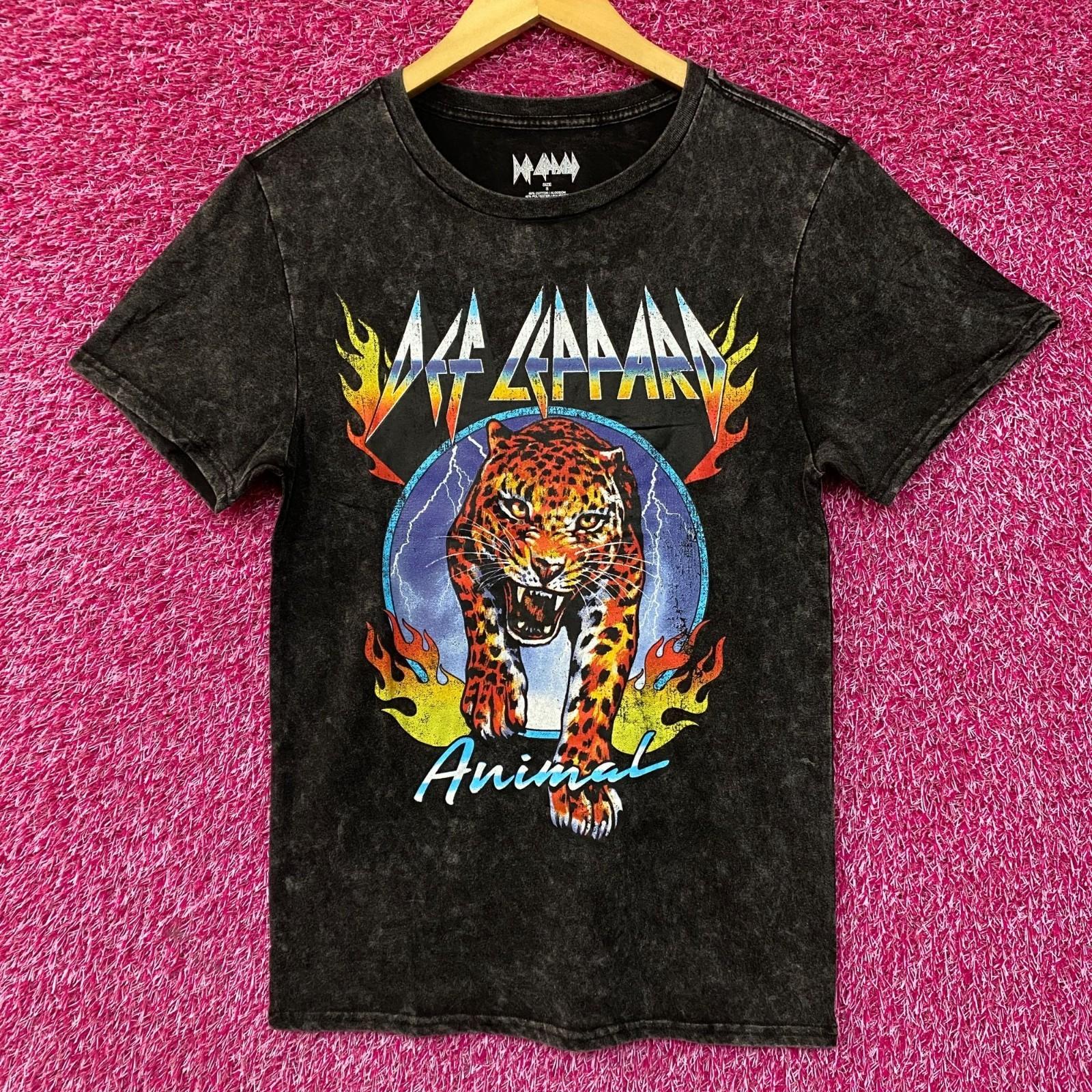 Def Leppard Hysteria Album Animal Graphic Heavy Metal Band T-Shirt XL