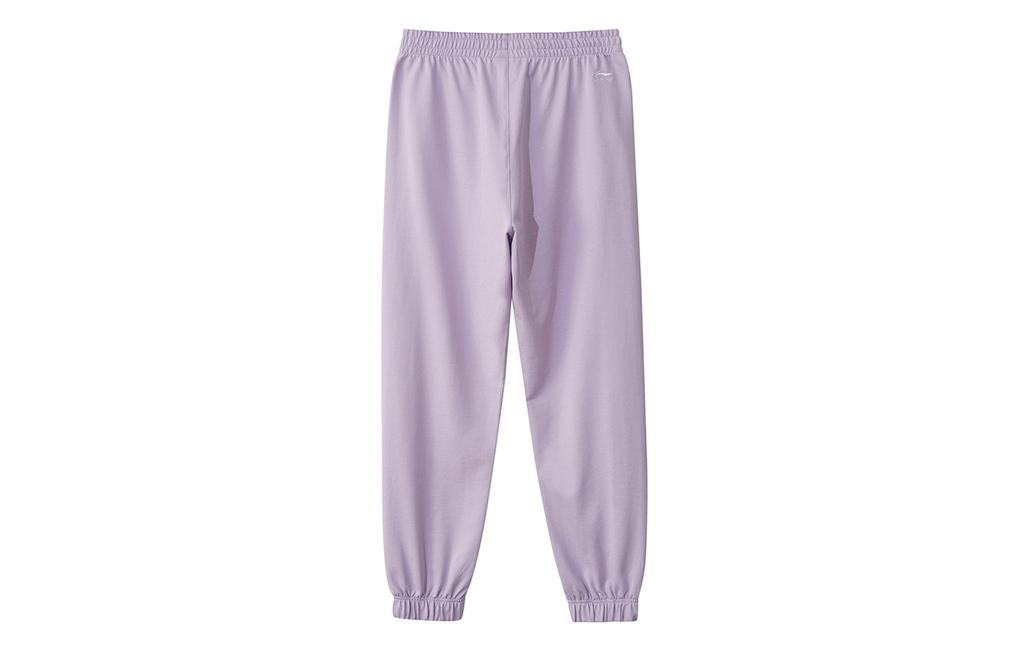 Li Ning Sports Fashion Collection Knitted Sweatpants Women's Moonlight Purple AKLR172-4