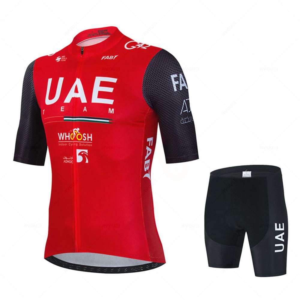 2026 Uae Cycling Jersey Set MTB Uniform Bike Clothing Summer Breathable Bicycle Shirt Ropa Ciclismo Bib Pants Maillot Ciclismo