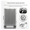 German Aluminum-Magnesium Alloy Suitcase: 20" Carry-On with Universal Wheels for Business Travelers.