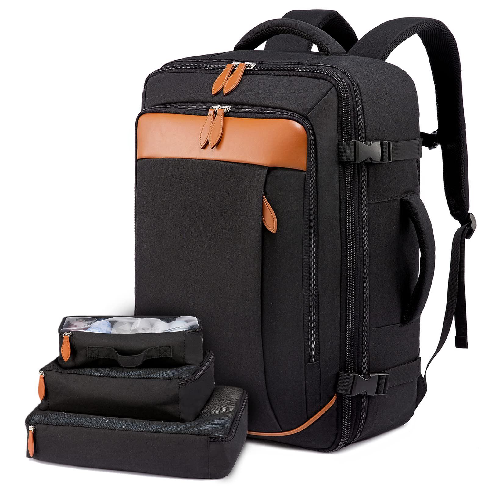 

Большая вместимость делового рюкзака, мужской многофункциональный водонепроницаемый компьютерный рюкзак, деловая дорожная сумка 40 л чёрный