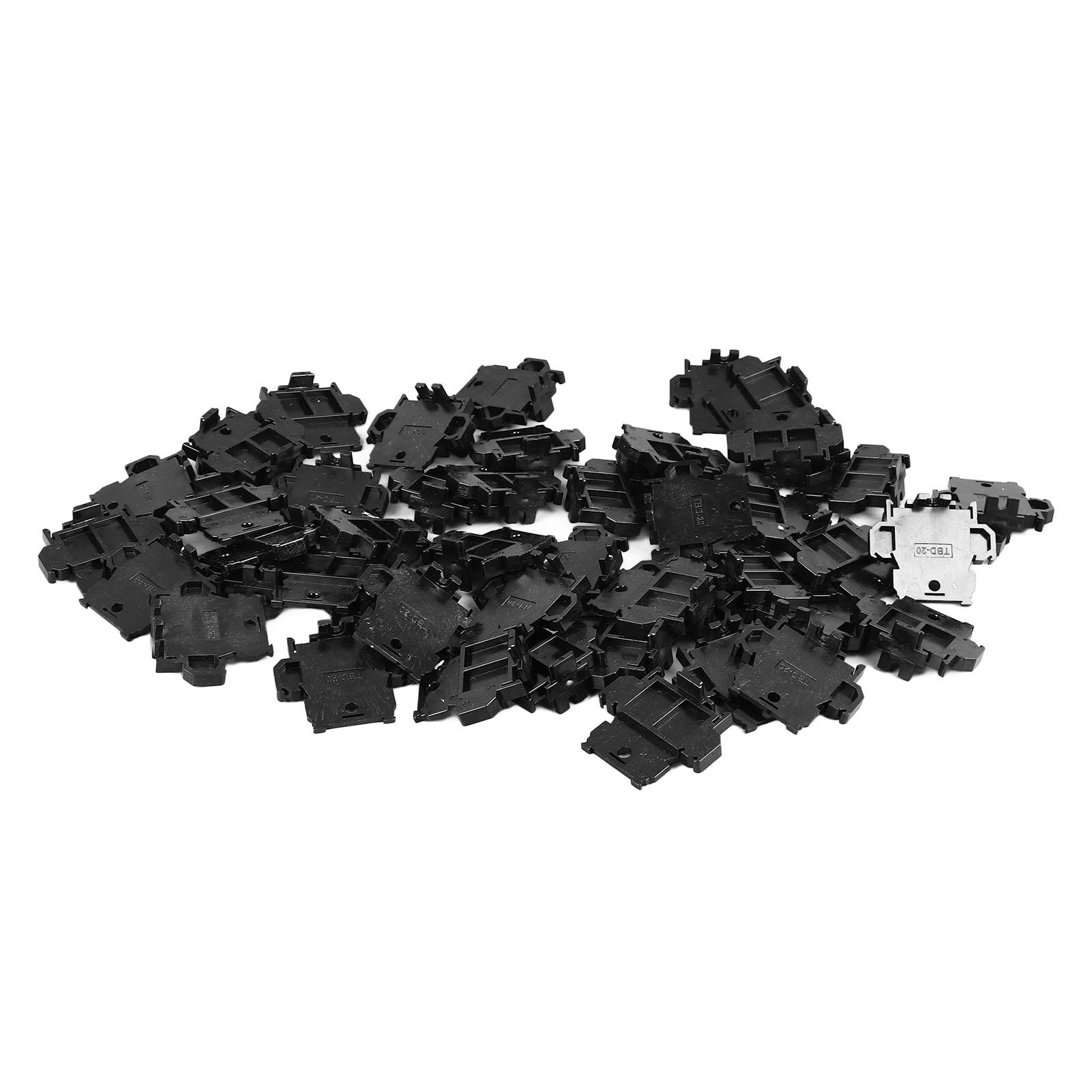 

100PCS Terminal Block Nylon Multifunctional DIN Rail Terminal Block for Home Commercial