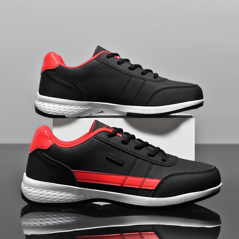 Men's Shoes Spring and Summer Fashion Do Not Stew Feet Casual Shoes Blue Outdoor Trend Simple Leather Sneakers