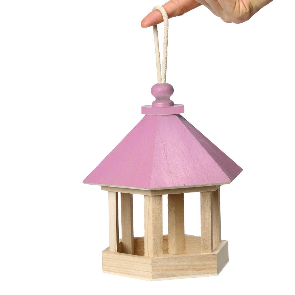 Hanging Feeder pet Chair Feeder Garden Decoration ZHANSANFM Outdoor Wooden Bird Feeder