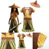 Vibrant Raya And The Last Dragon Girls Printed Short Sleeve Cosplay Fancy Dress Costume
