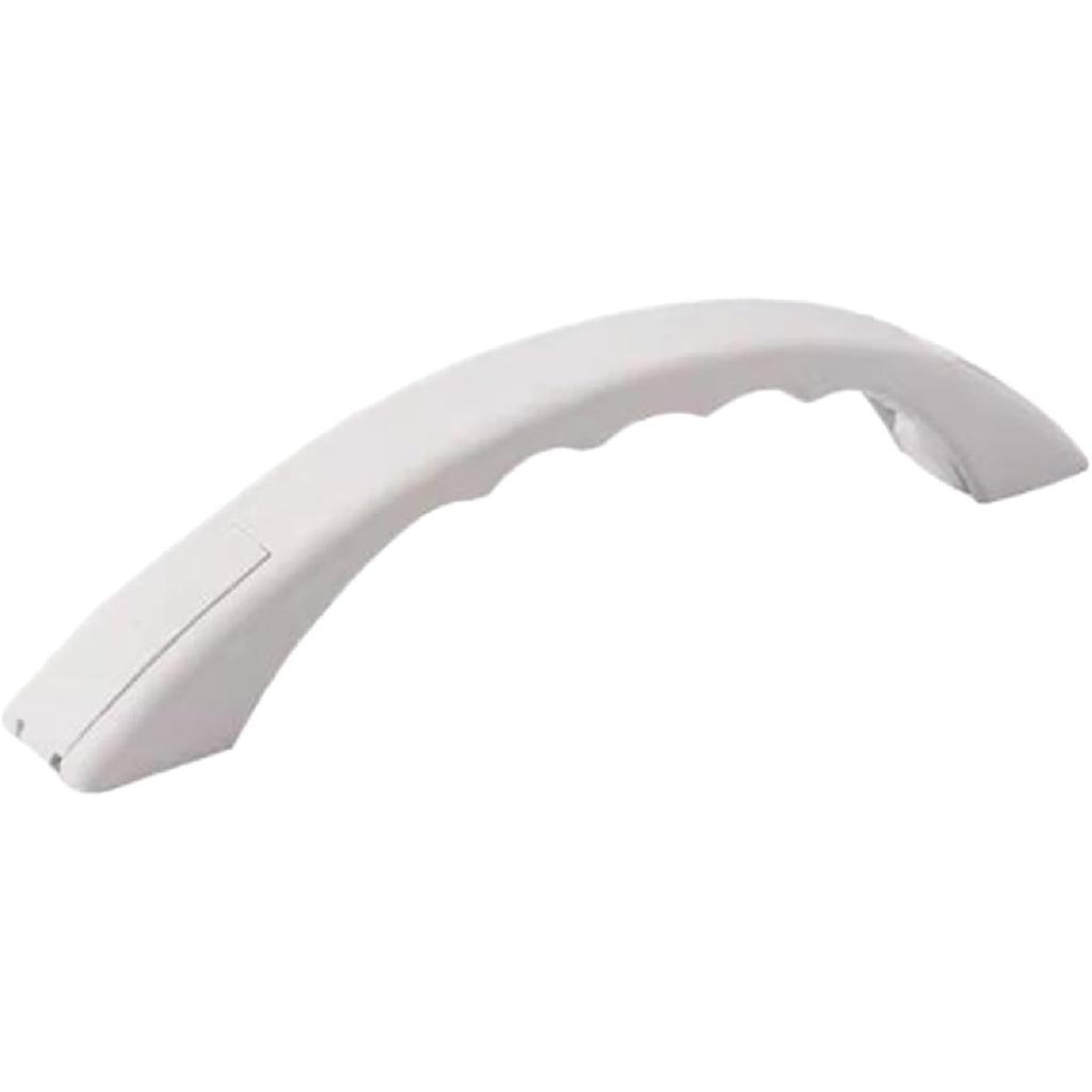 9-inch RV Cargo Trailer Door Handle Bar Accessory for Easy Grip, White Curved