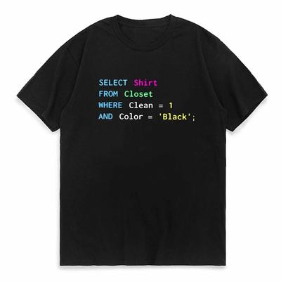 Linux Operating System Tux Penguin TShirt For Unisex SQL Programmers 100% Cotton T Shirt Personalize Gift Clothes OutdoorWear