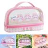 PVC Stationary Organizer Double Layer Pen Bag Portable Pencil Case