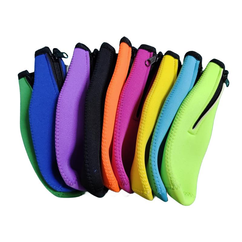 Diving Material Zipper Beer Bottle Sleeve - 330ml Insulated, Anti-Fall, Anti-Bump.