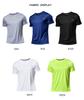 Camiseta Deportiva Multicolor de Manga Corta de Secado Rápido Jerseys de Gimnasio Camiseta de Fitness Entrenador Camiseta de Running Ropa Deportiva Transpirable para Hombre