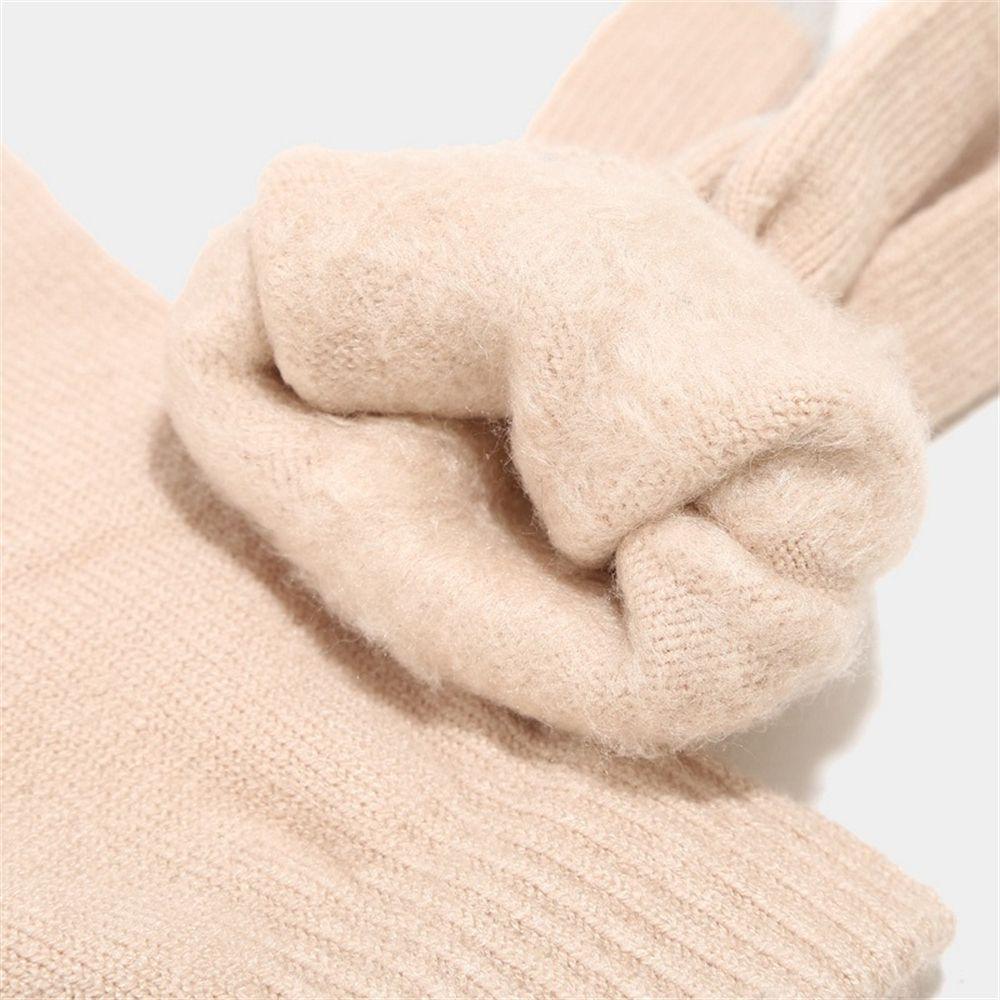 Men Winter Beanie Hat Knitted Beanie Cap Warm Ladies Hat Hat Scarf Gloves Set Touchscreen Gloves