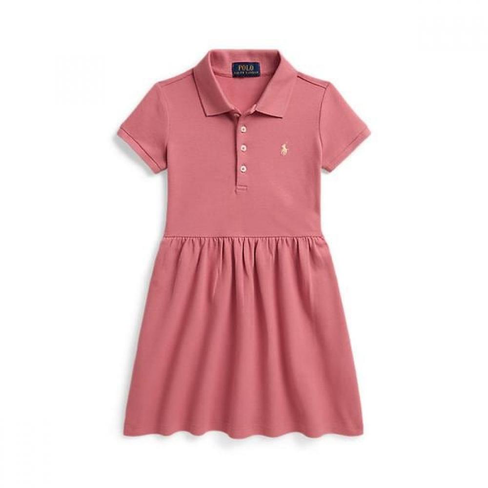 Polo Ralph Lauren Girls Stretch Mesh Polo Dress 2 6 Years 3
