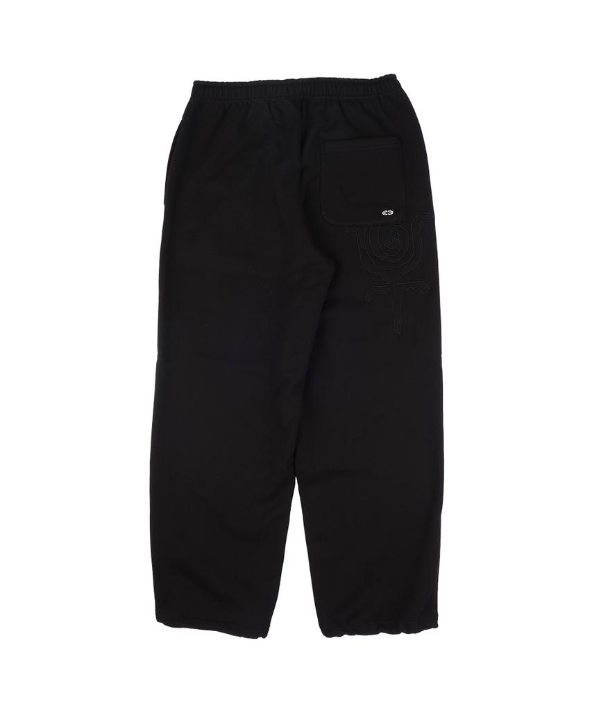 Ialtial [Non Brushed] Emanate Logo Jogger Pants Black