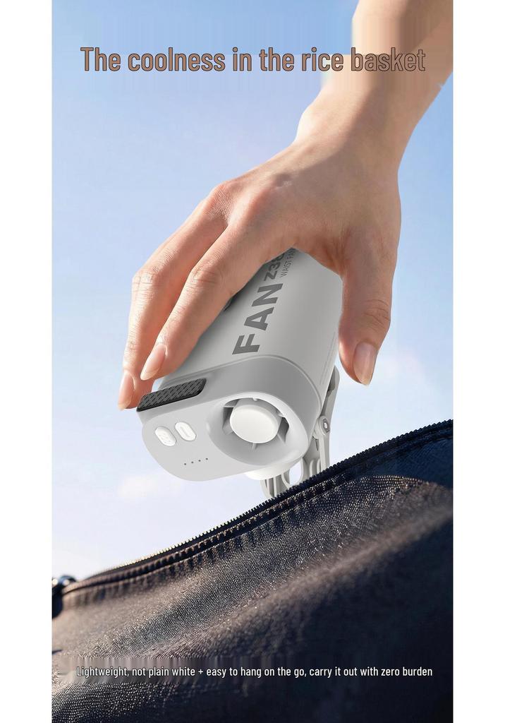 3-in-1 Multifunctional Neck & Waist Hanging Fan with Light for Outdoor Cycling
