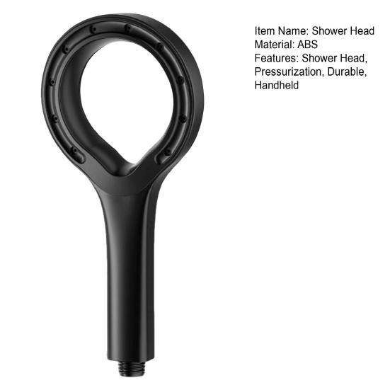 Full Body Coverage Shower Head, Large Ring Shaped, High Pressure Handheld Spray, Soft Water Spray Flow Accessory, for Home Bathroom Durable Head