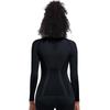 Seamless Long Sleeve High Stretch Ski Suit Top for Running, Fitness, and Yoga