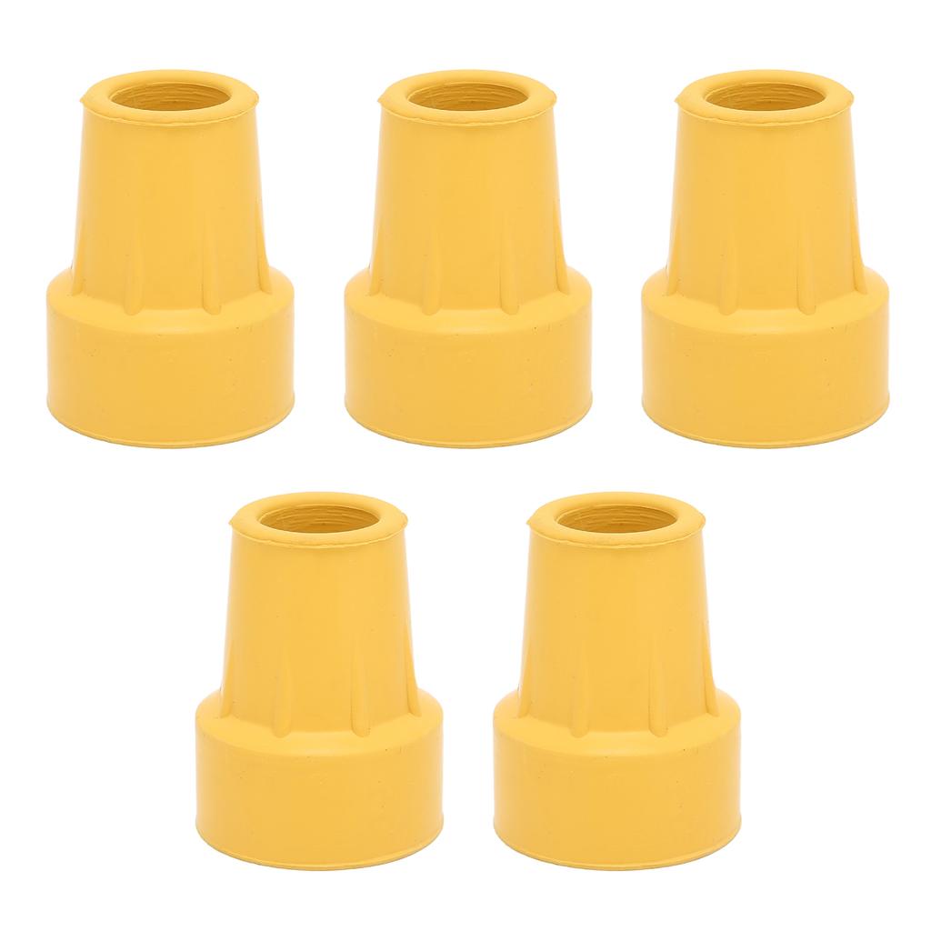 5PCS Single Angle Cane Tips 34in Imitation Tire Texture Preservative Nonslip Rubber 19mm Crutch