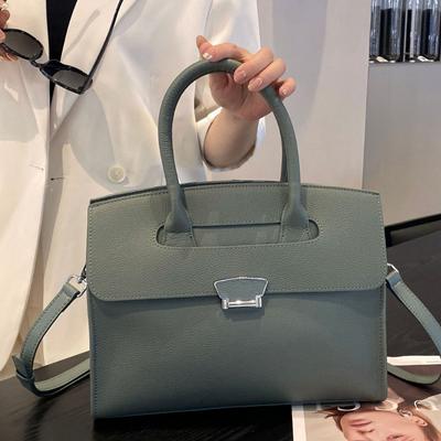 La Première Couche de Cuir de Vache Bandoulière Style Croisé Mode Populaire Polyvalente Mature Niche Sac à Épaule pour Femme Pratique Sac à Main Souple Cuir Véritable