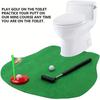 1set Toilet Golf Game Set-Mini Indoor Putting Toy for Family Party Fun Kids Funny Games Birthday Gifts Golf Sports Entertainment