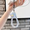 INS Candy Color Mobile Phone Lanyard Wrist Strap Women Girls Korean Beaded Flower Bracelet Anti-lost Case Bags Keys Pendant