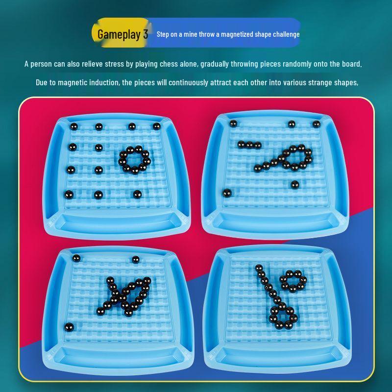 Magnetic Induction Battle Chess: Two-Player Parent-Child Interactive Desktop Game