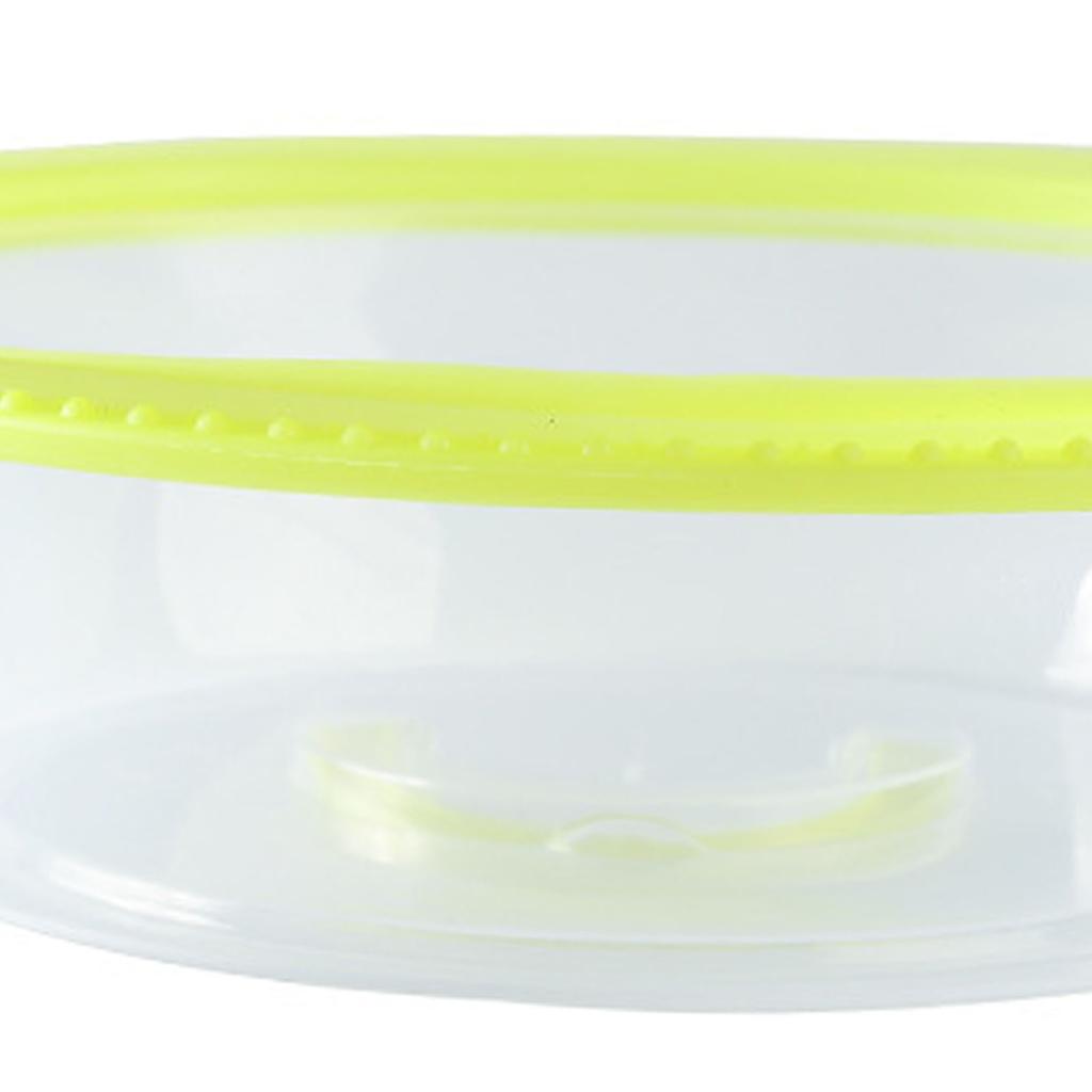 Microwave Heating Sealing Cover Transparent PP Stackable Temperature Keeping Plate Serving Cover