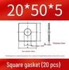 Thick Galvanized Square Iron Washer with Hole for M6-M24 Curtain Wall Use
