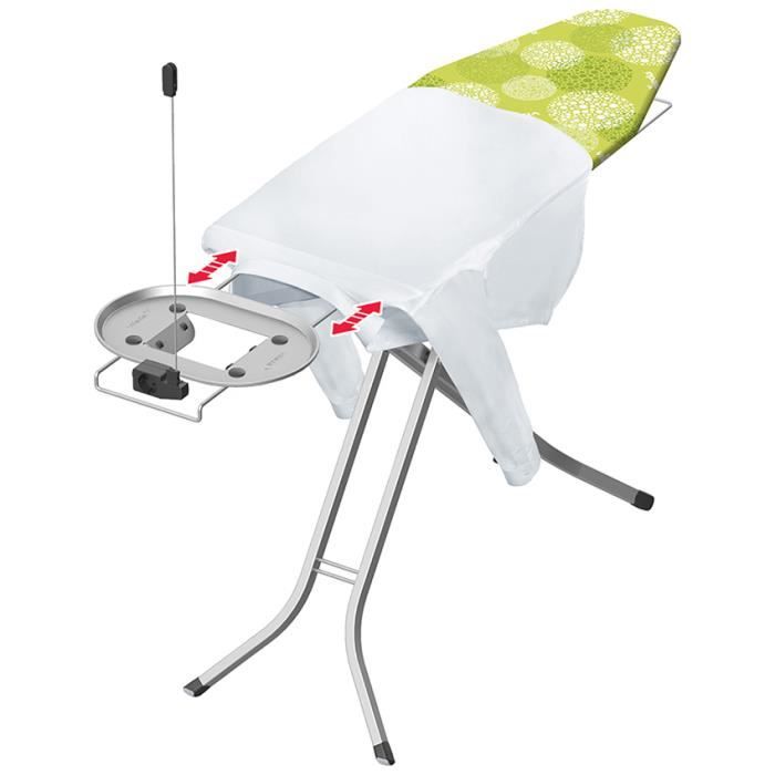 Vileda Perfect 2 In 1 Plus, Planche À Repasser Full-size, Fer À Repasser À Sec Ou À Vapeur, Vert, Gris, Motif, Vert