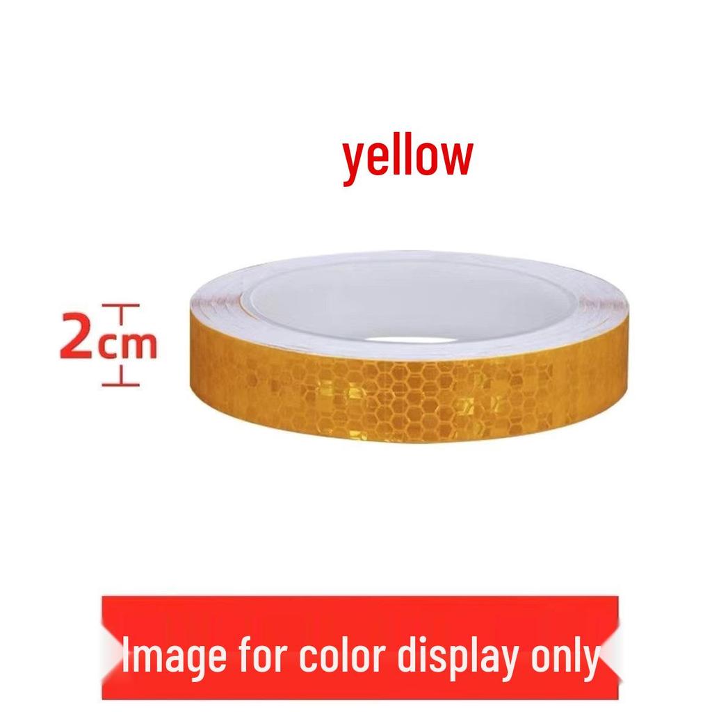 1cm Reflective Sticker for Bicycles, Cars, & Helmets - Luminous Warning Strip