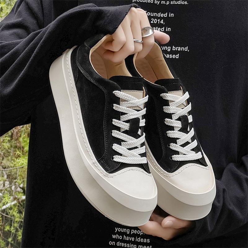 

Трендовые легкие кроссовки на платформе - увеличивающие рост, классические спортивные повседневные кроссовки с низким верхом для осени. 40