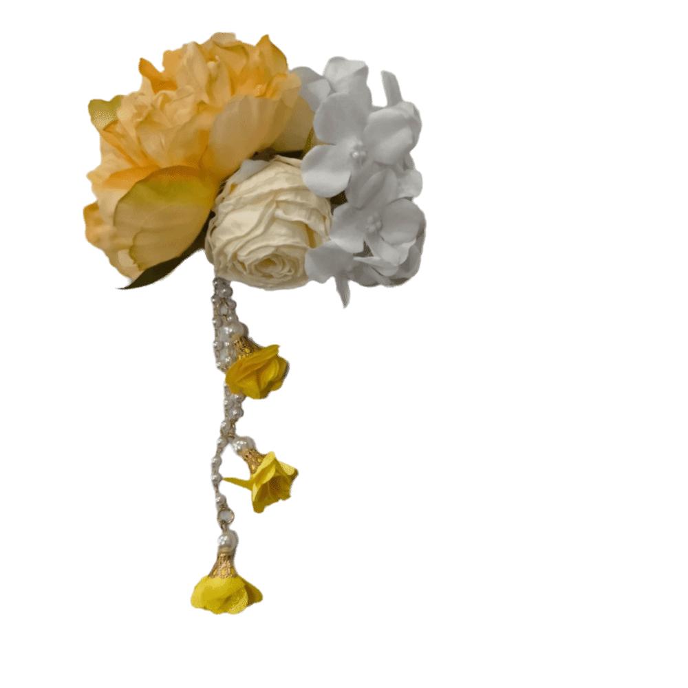 Ancient Style Chinese Style Hair Clip Colorful Flower Hairpin  Photography Props