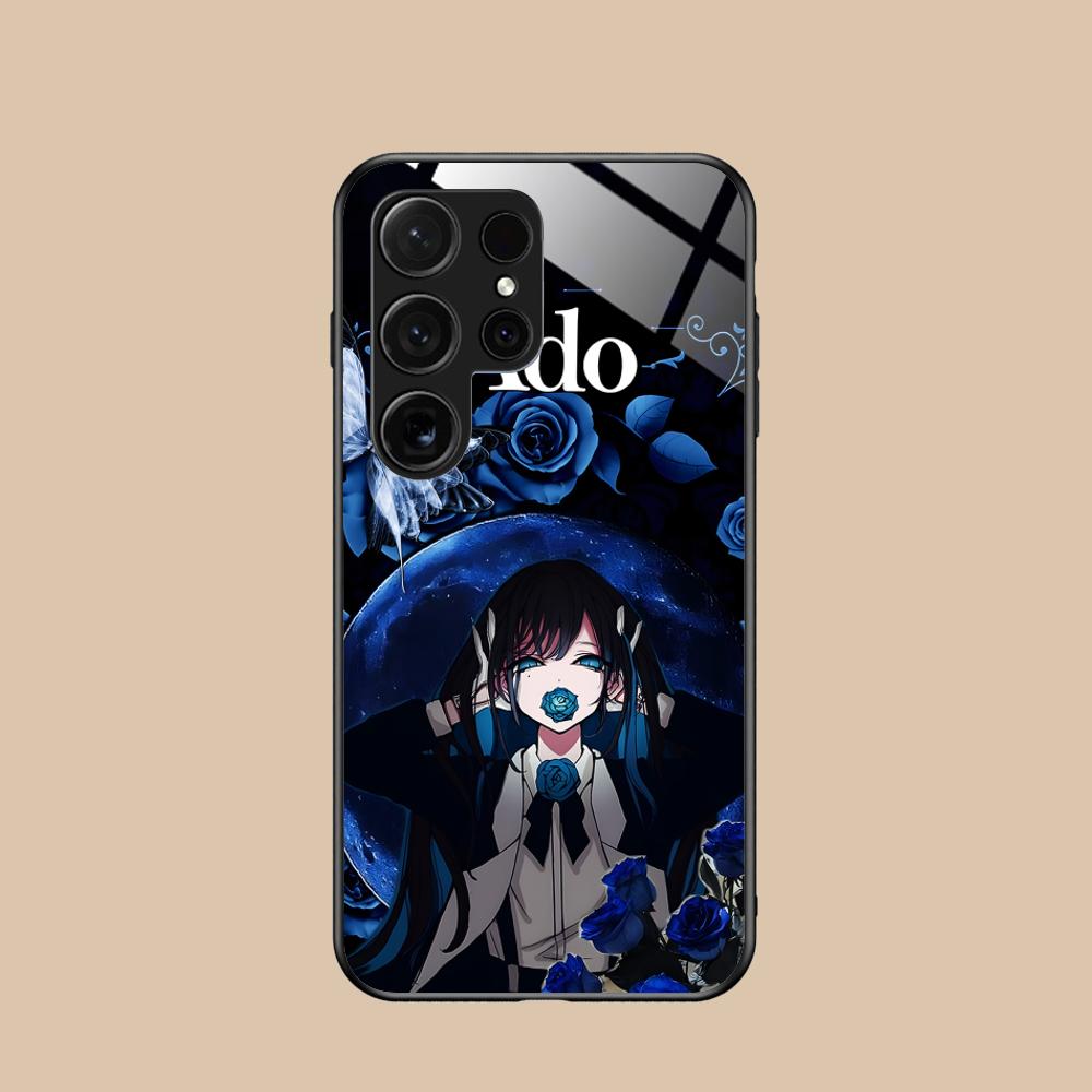 Ado Rose Anime Mobile Phone Case for Samsung Galaxy A56 55 54 53 52 51 36 35 34 23 16 15 5G Glass Colorful Cover Pretty Cover