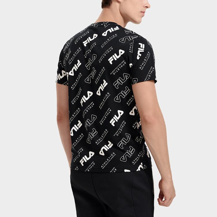 Fila T Shirts Men's All Over Print Crew Neck Moderate Straight Fit A11M311103F-ZA