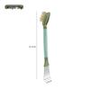 Double-Headed Kitchen Cleaning Brush: Gas Stove Scraper & Gap Tool for Oil & Dirt Removal