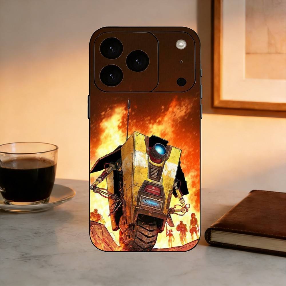 Game B-Borderlands P-Psycho Gift Phone Case For iPhone 17, 16,15,14,13,12,11 Plus,Pro Max, Others Soft Black Cover iPhone14Pro