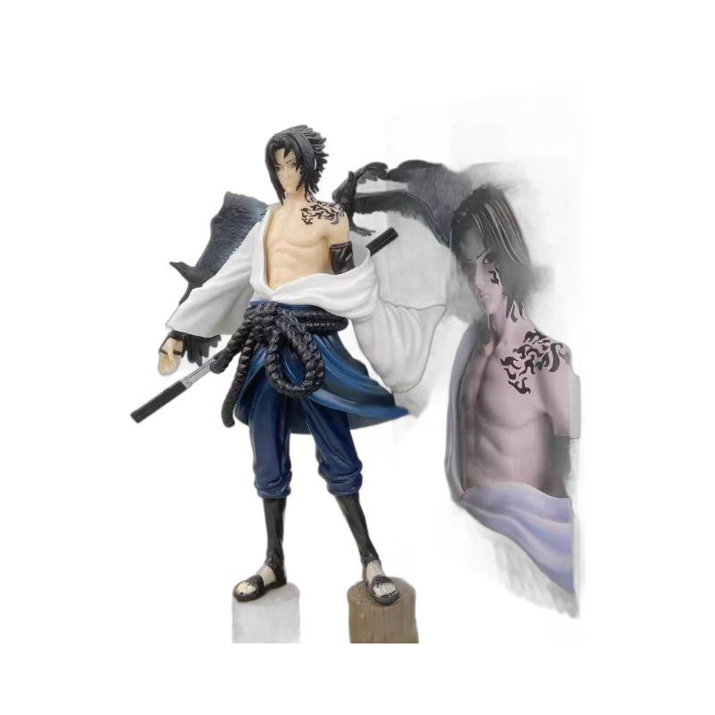 Naruto Series Cursed Mark Sasuke Uchiha Anime Figure Model