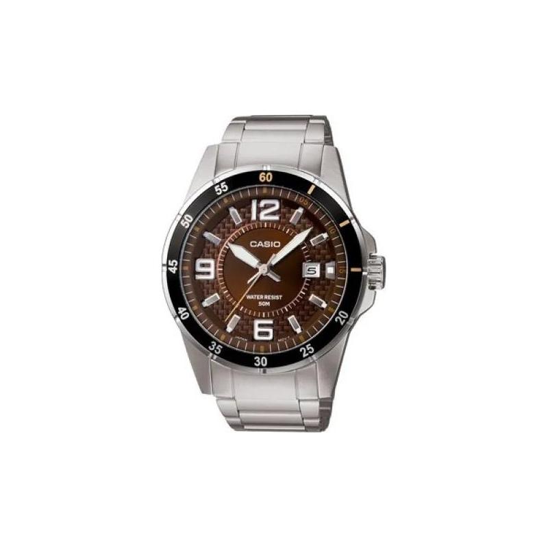 

Casio CASIOSTANDARD Series Collection Quartz Movement Brown Dial Men s Watch Quartz Movement Stainless Steel Strap Japanese and Korean MTP-1291D-5AV коричневый