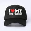 Letter Printing Mesh Baseball Cap Adjustable Breathable Boyfriend Girlfriend Couple Hats Hip-hop Snapback Cap