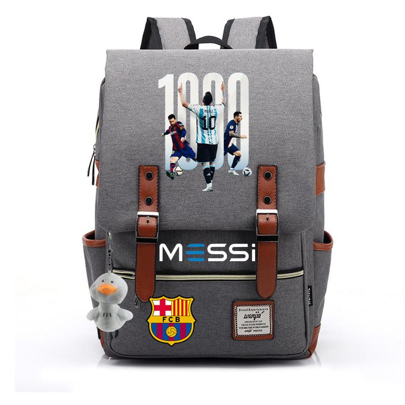 2023 neuer Schulranzen Lionel Messi Koreanischer Oxford-Stoff Rucksack Nylon, Reisetasche Damen Outdoor Rücken