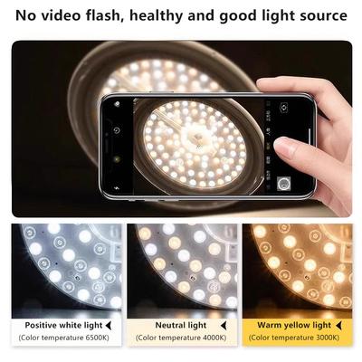 1 Set Panneau LED à Aspiration Magnétique Lumière Annulaire Circulaire 12W 18W 24W 36W 48W 72W LED Rond Ac220V Source de Lumière Lampe de Plafond