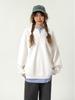 Unisex Schwarzer Faux Two-Piece Langarm-Hoodie - Frühling/Herbst 2025 Lockerer Casual Pullover