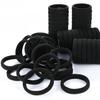 100-Piece Seamless Hair Ties, Black, Elastic Hair Bands, High Elasticity Rubber Bands for Ponytails and Hair Updo